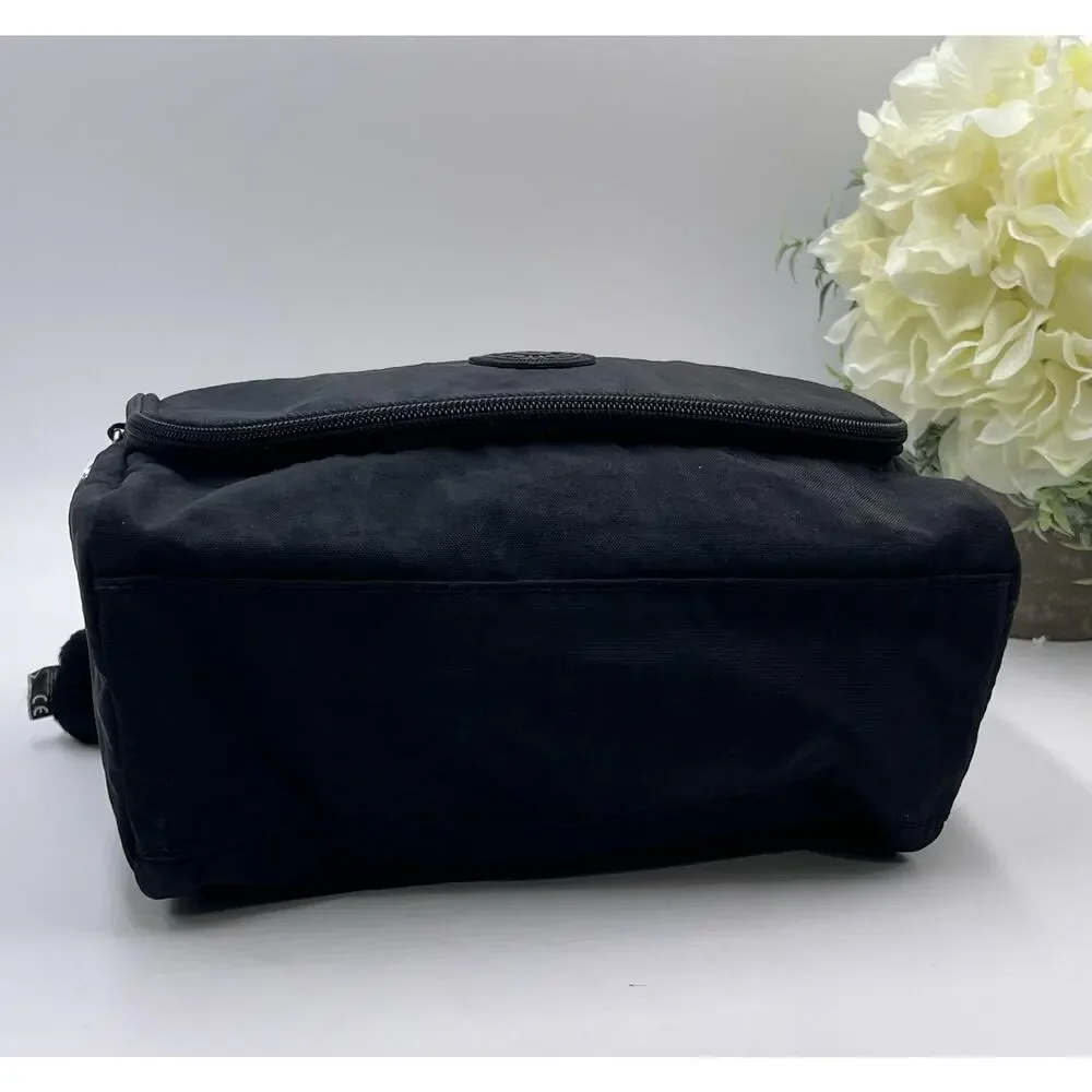 Kipling Kichirou Black Zippered Insulated Padded‎ Lunch Bag 6L Monkey